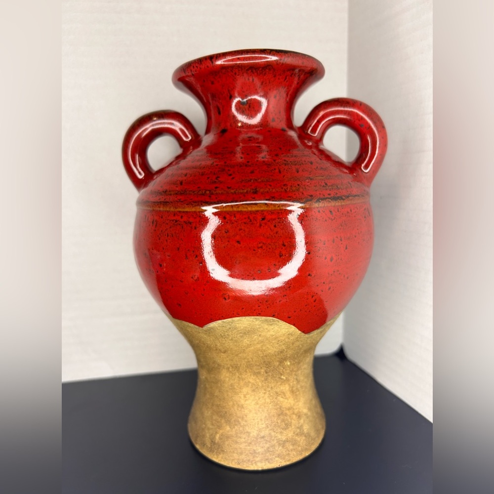 Southern Living Home Olive Jar Trio Red Vase Brown Greek Italian Mediterranean